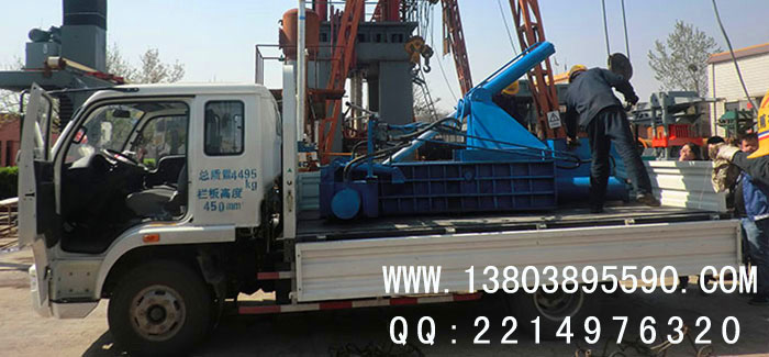 金屬打包機發(fā)貨現場